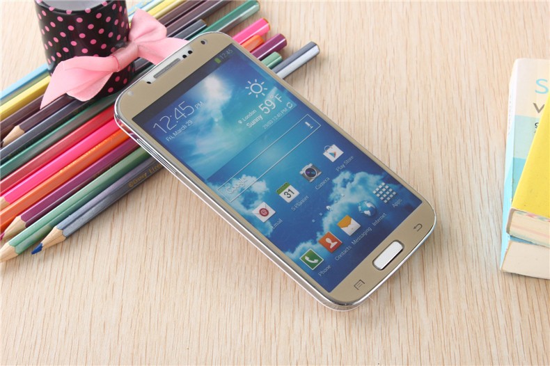 Samsung Galaxy S4 Colored Tempered Glass-Gold