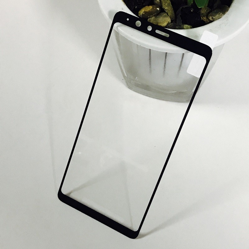 Samsung A8 Star Full Coverage Tempered Glass-Black Full Glue