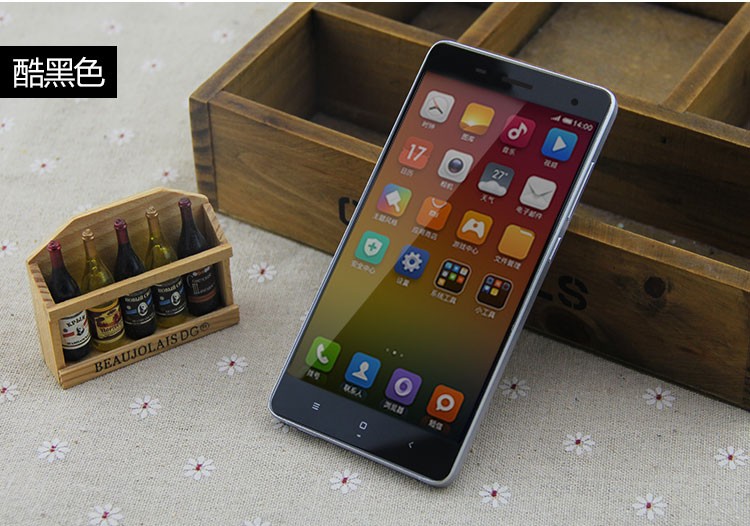 Xiaomi Mi4 Colored Tempered Glass-Black