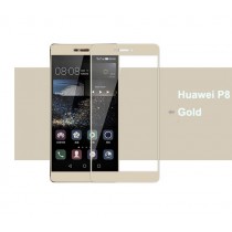 Huawei Ascend P8 Colored Tempered Glass-Gold