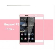 Huawei Ascend P8 Colored Tempered Glass-Pink