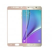 Samsung Galaxy Note 5 Colored Tempered Glass-Gold